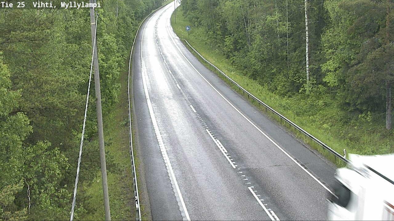 Weather Camera Image Väg 25 Lojo Myllylampi, Lohja, Uusimaa