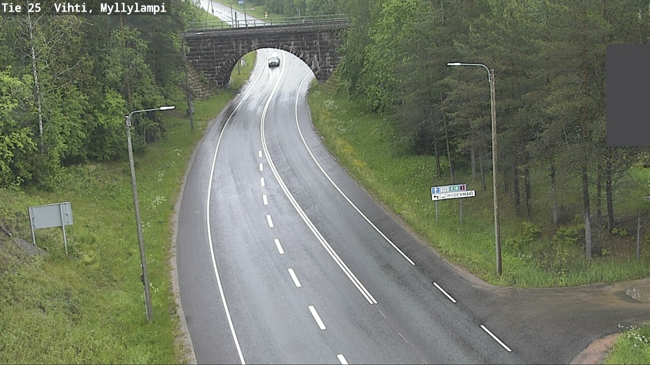 Weather Camera Image Väg 25 Lojo Myllylampi, Lohja, Uusimaa