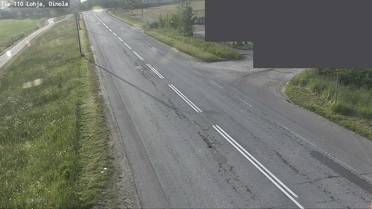 Weather Camera Image Väg 110 Lojo, Oinola, Lohja, Uusimaa