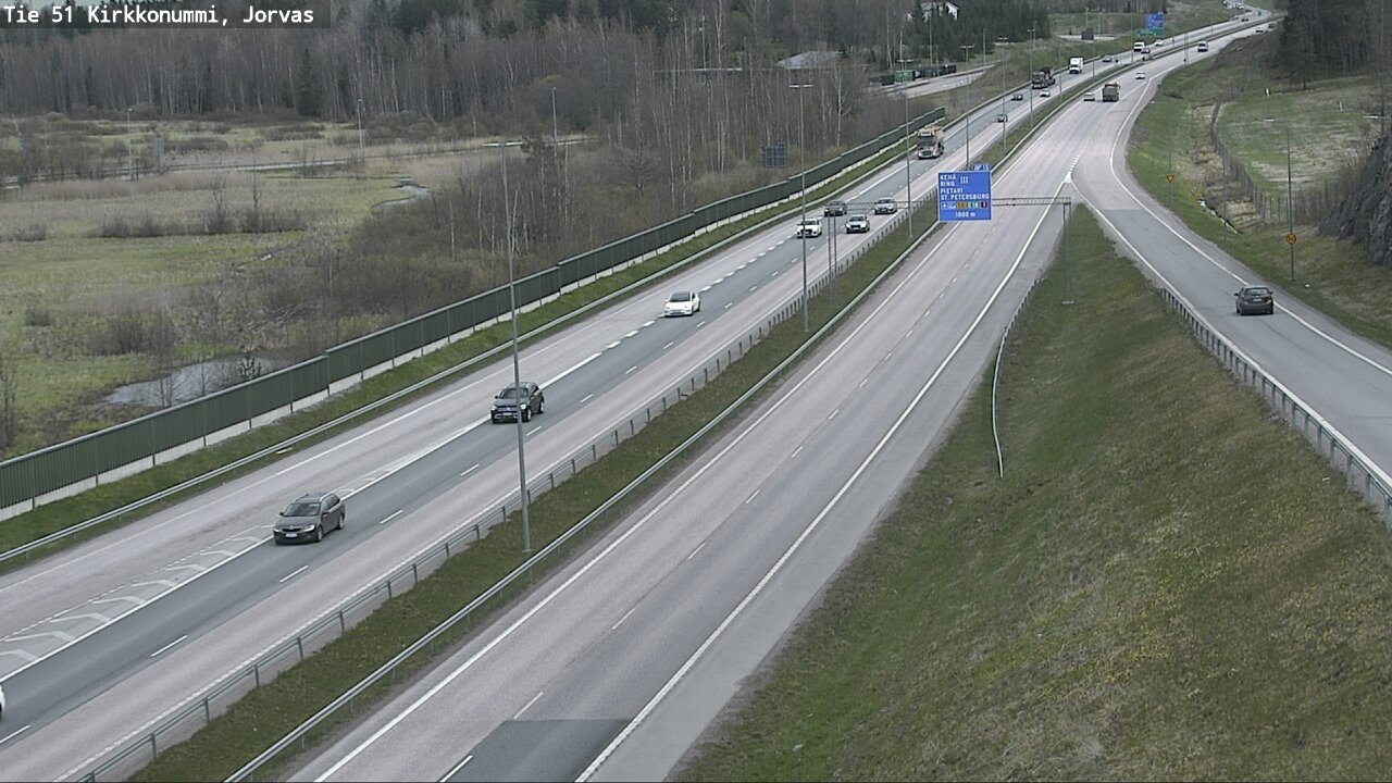 Weather Camera Image Road 51 Kirkkonummi, Jorvas, Kirkkonummi, Uusimaa