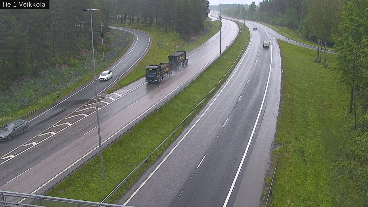Weather Camera Image Road 1 Kirkkonummi, Veikkola, Kirkkonummi, Uusimaa