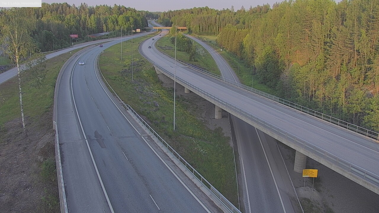 Weather Camera Image Road 1 Lohja, Hevoskallio, Lohja, Uusimaa