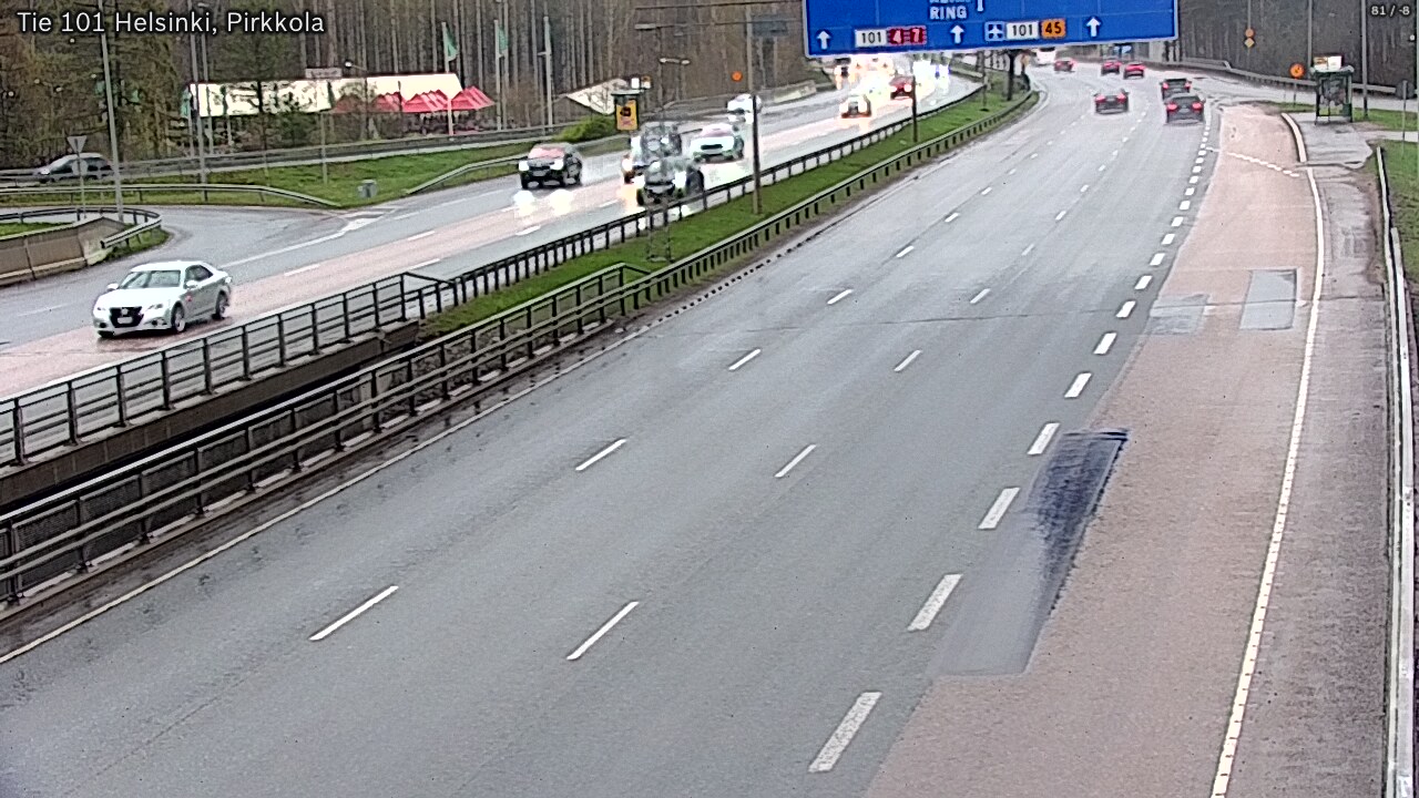Weather Camera Image Väg 101 Helsingfors Britas, Helsinki, Uusimaa
