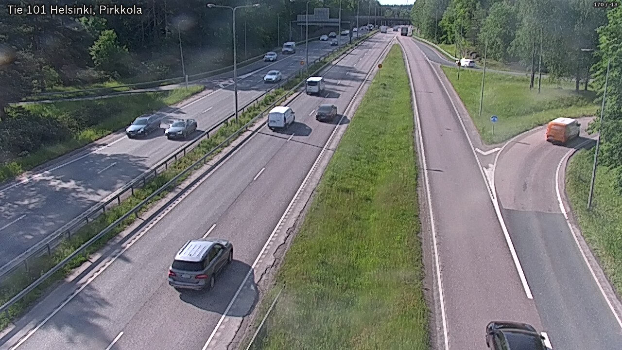 Weather Camera Image Väg 101 Helsingfors Britas, Helsinki, Uusimaa