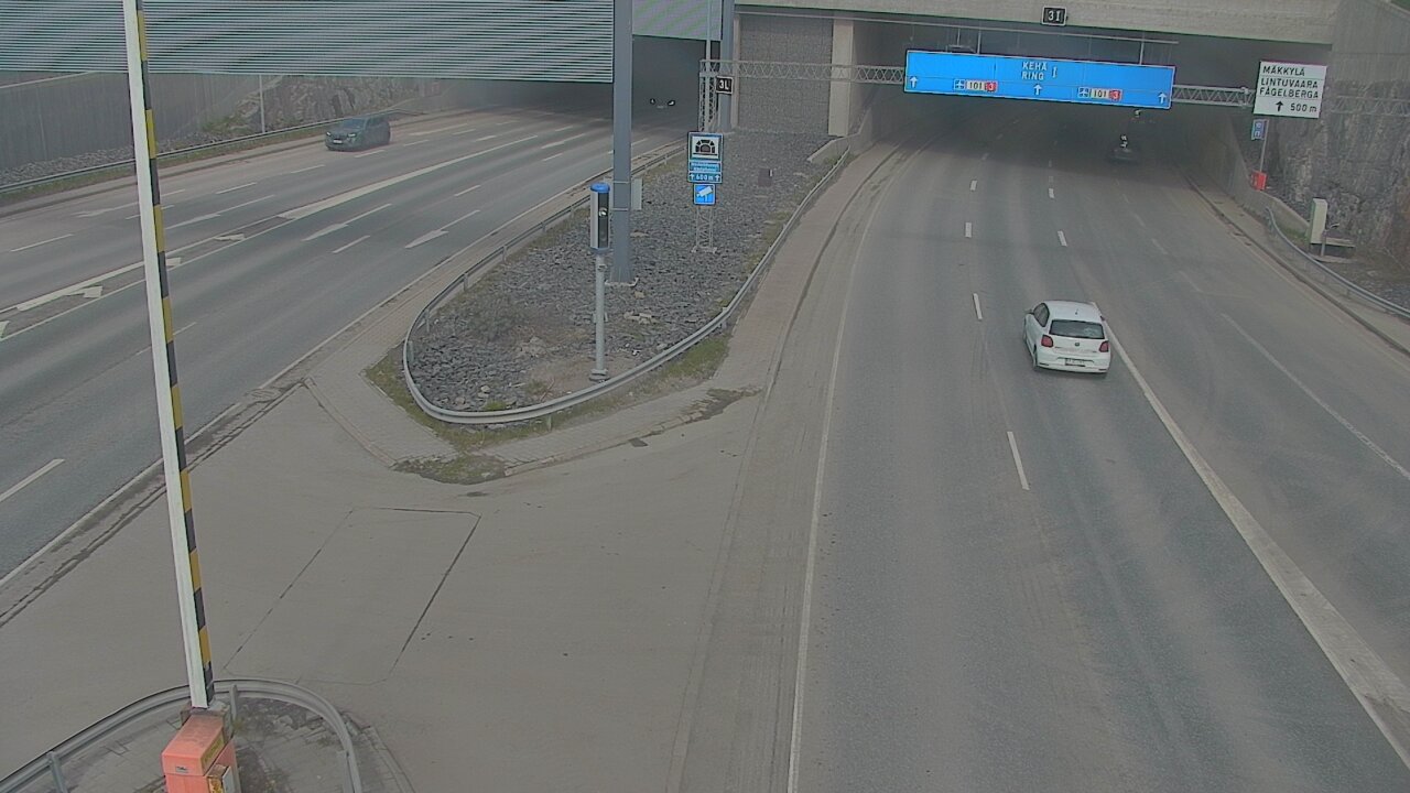 Kelikamerat Kuva Tie 101 Mestarintunneli, puomi länsi, Espoo, Uusimaa