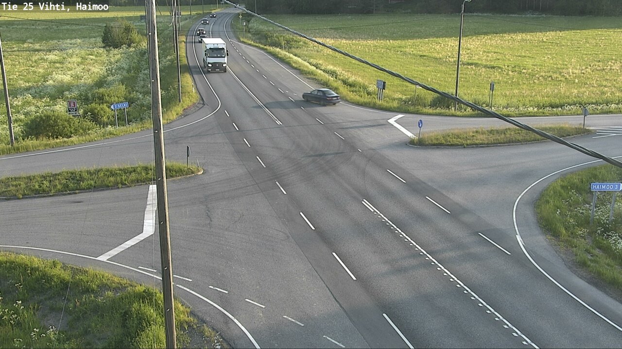 Weather Camera Image Väg 25 Vichtis, Haimoo, Vihti, Uusimaa