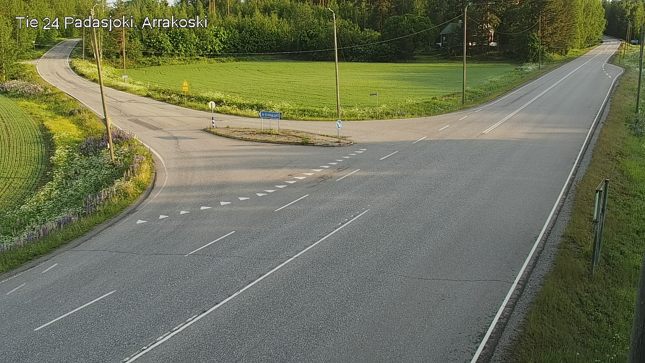 Weather Camera Image Väg 24 Padasjoki, Arrakoski, Padasjoki, Päijät-Häme