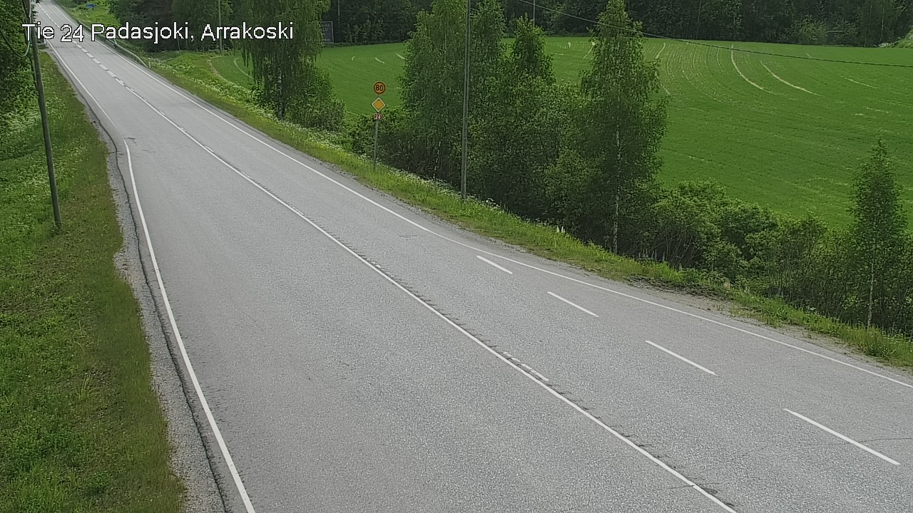 Weather Camera Image Väg 24 Padasjoki, Arrakoski, Padasjoki, Päijät-Häme