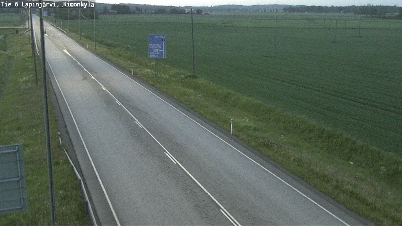 Weather Camera Image Väg 6 Lapinjärvi, Kimoböle, Lapinjärvi, Uusimaa