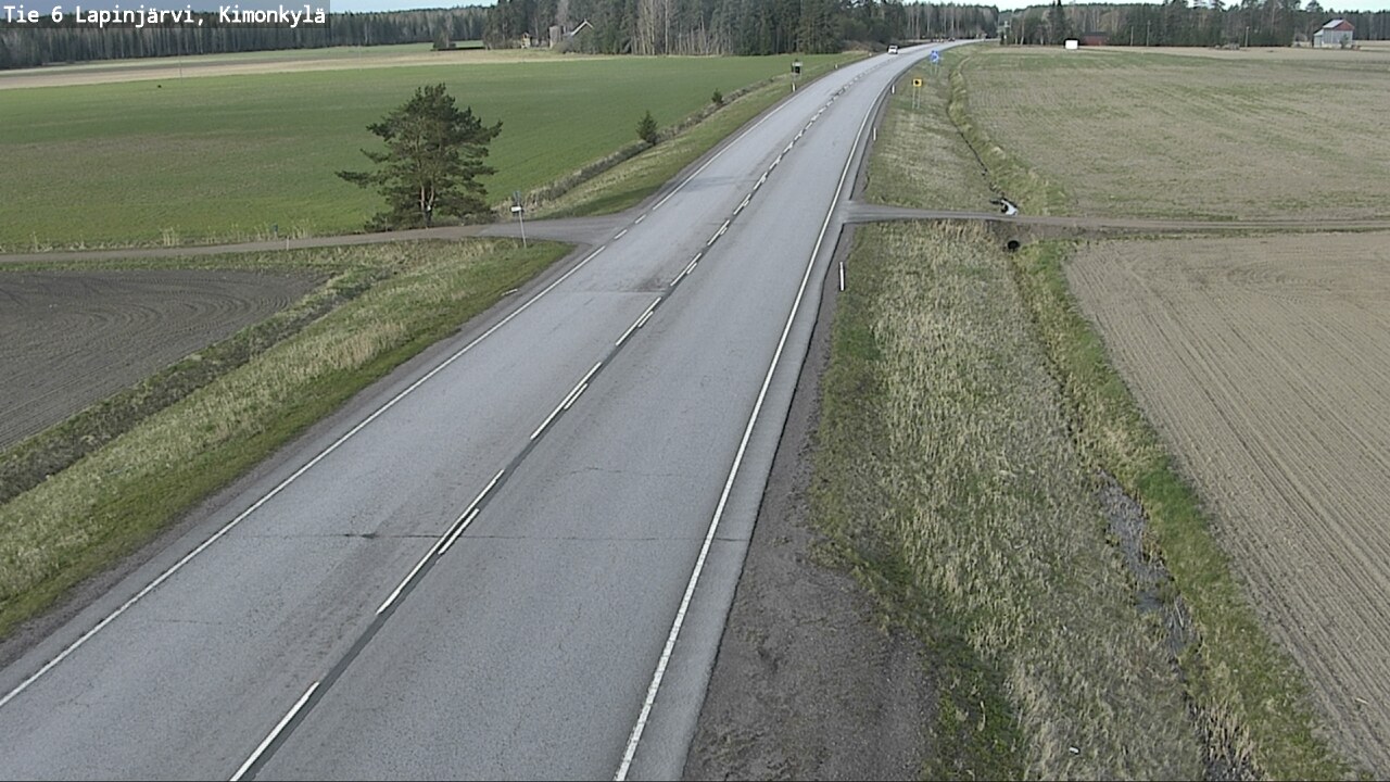 Weather Camera Image Road 6 Lapinjärvi, Kimonkylä, Lapinjärvi, Uusimaa