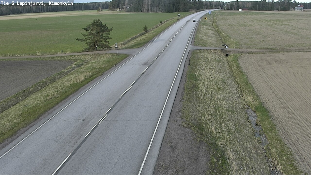 Weather Camera Image Road 6 Lapinjärvi, Kimonkylä, Lapinjärvi, Uusimaa