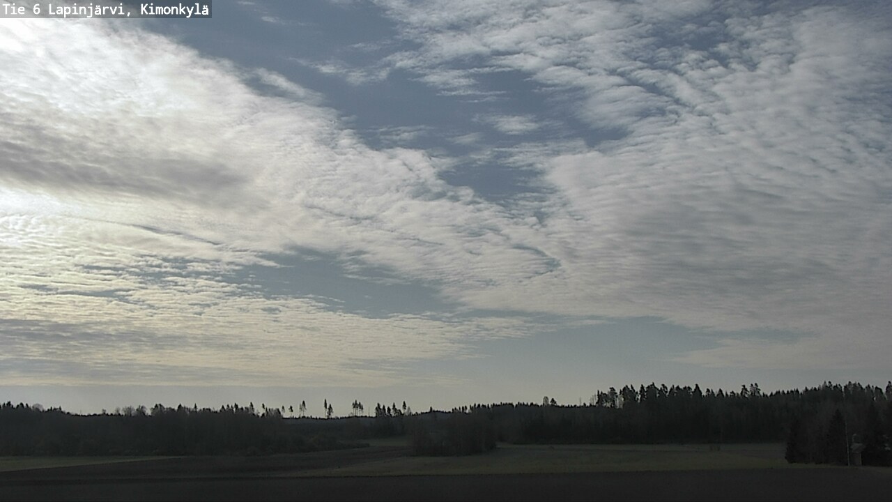 Weather Camera Image Road 6 Lapinjärvi, Kimonkylä, Lapinjärvi, Uusimaa