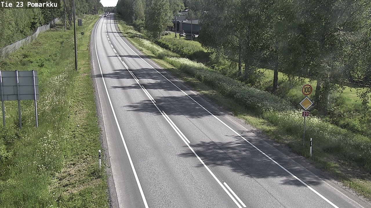 Weather Camera Image Road 23 Pomarkku, Pomarkku, Satakunta