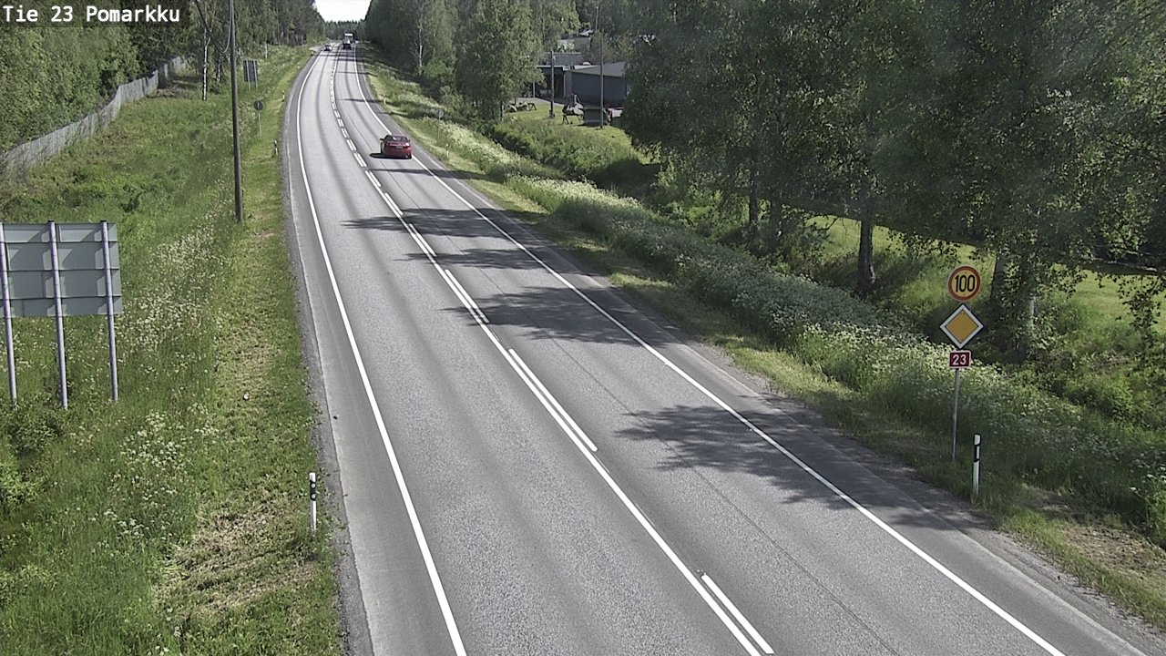 Weather Camera Image Väg 23 Påmark, Pomarkku, Satakunta