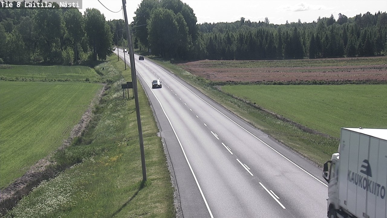 Weather Camera Image Road 8 Laitila, Nästi, Laitila, Varsinais-Suomi
