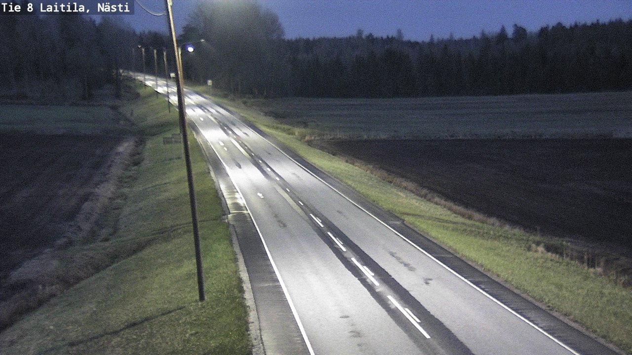 Weather Camera Image Road 8 Laitila, Nästi, Laitila, Varsinais-Suomi