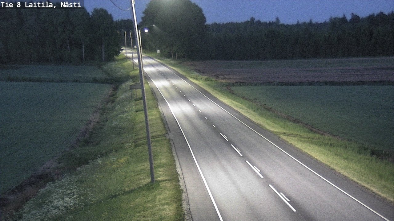 Weather Camera Image Road 8 Laitila, Nästi, Laitila, Varsinais-Suomi