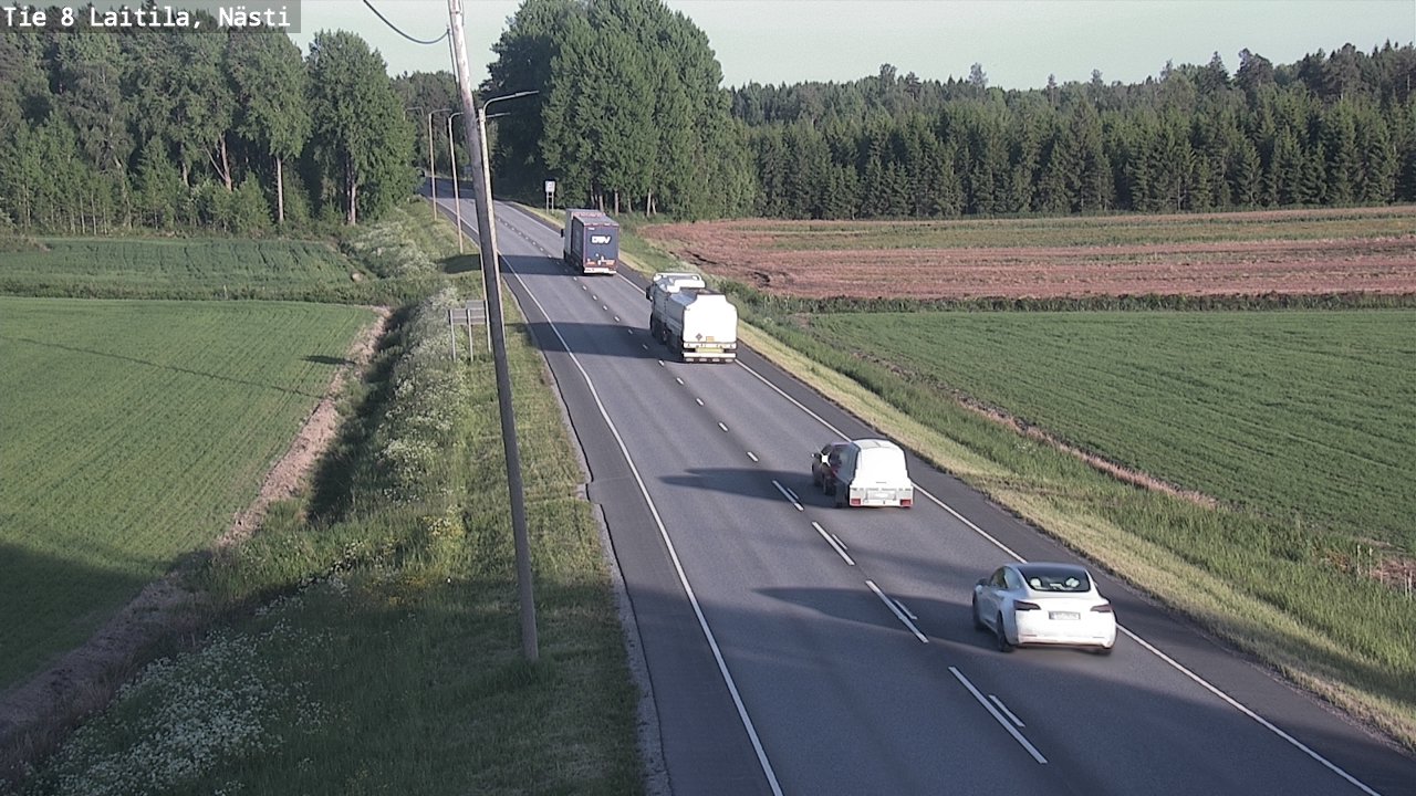 Weather Camera Image Väg 8 Letala, Nästi, Laitila, Varsinais-Suomi