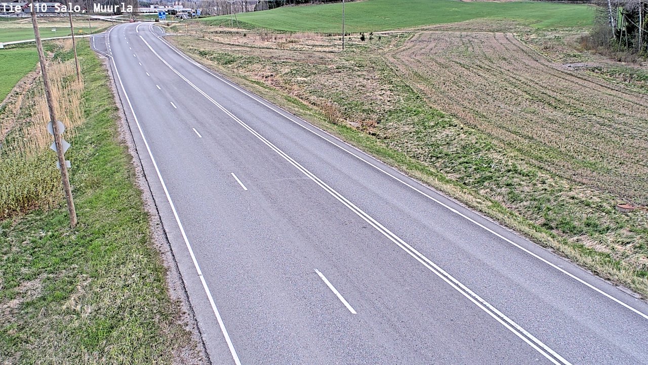 Weather Camera Image Väg 110 Salo, Muurla, Salo, Varsinais-Suomi
