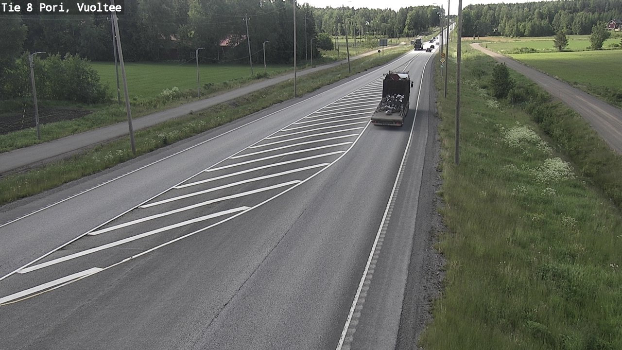 Weather Camera Image Road 8 Pori, Vuoltee, Pori, Satakunta