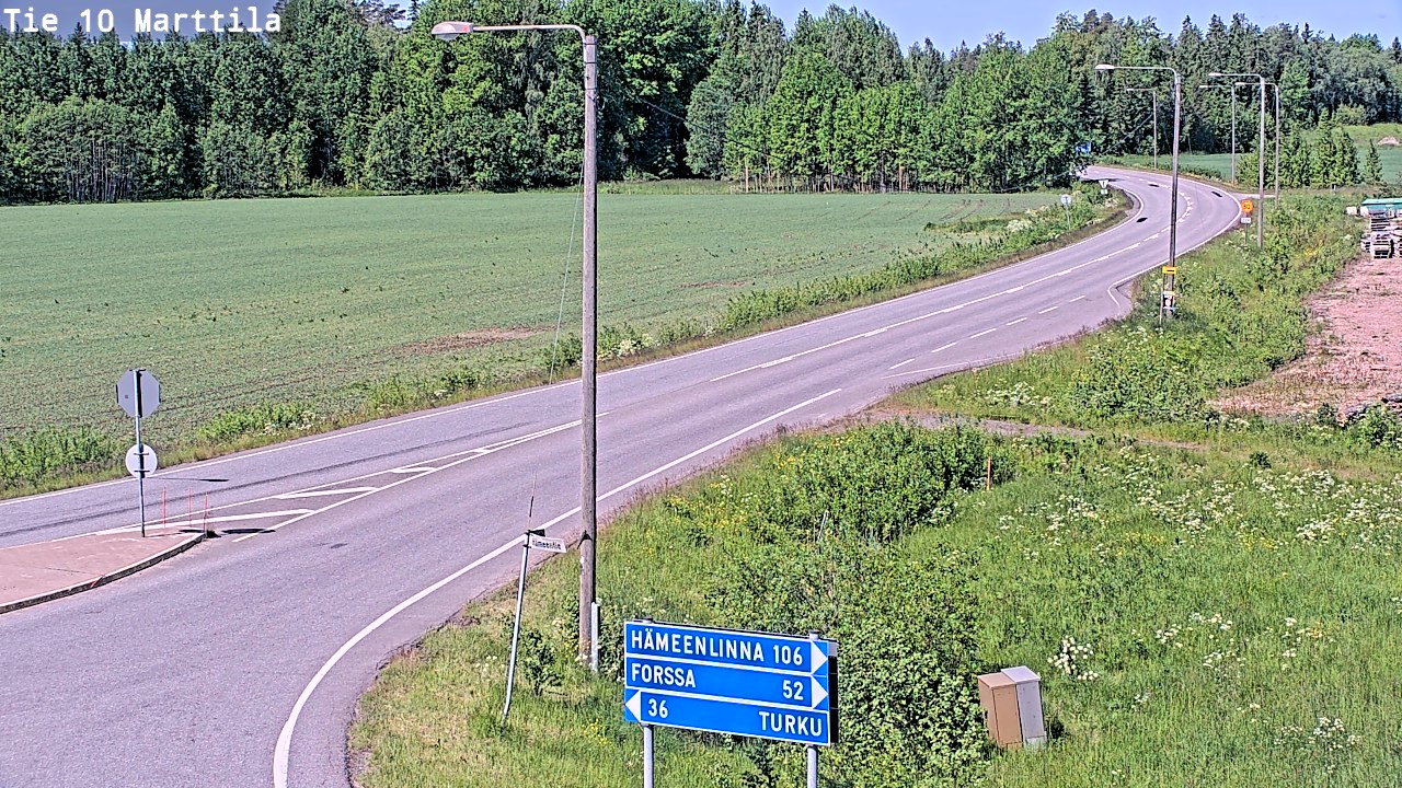 Weather Camera Image Road 10 Marttila, Marttila, Varsinais-Suomi