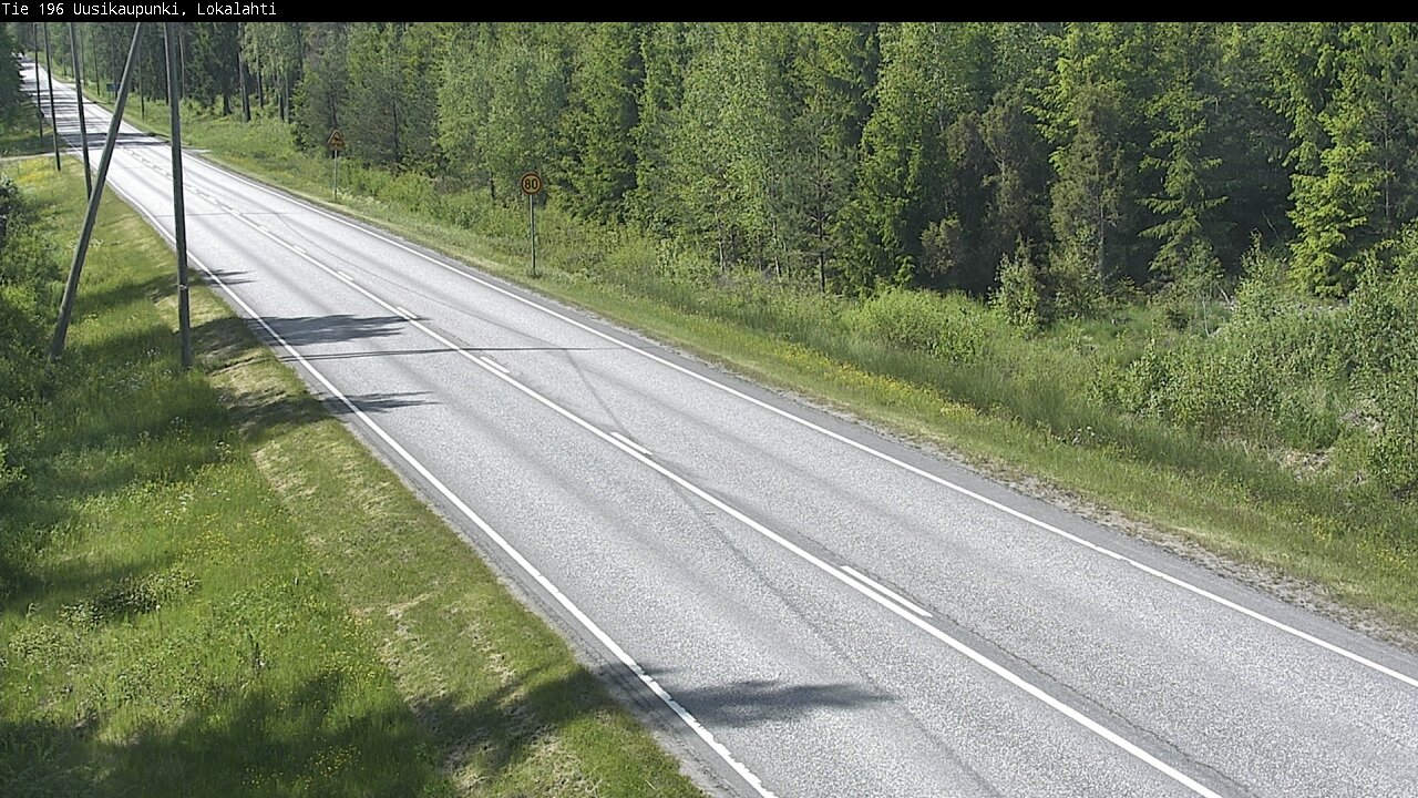 Weather Camera Image Road 196 Uusikaupunki, Lokalahti, Uusikaupunki, Varsinais-Suomi