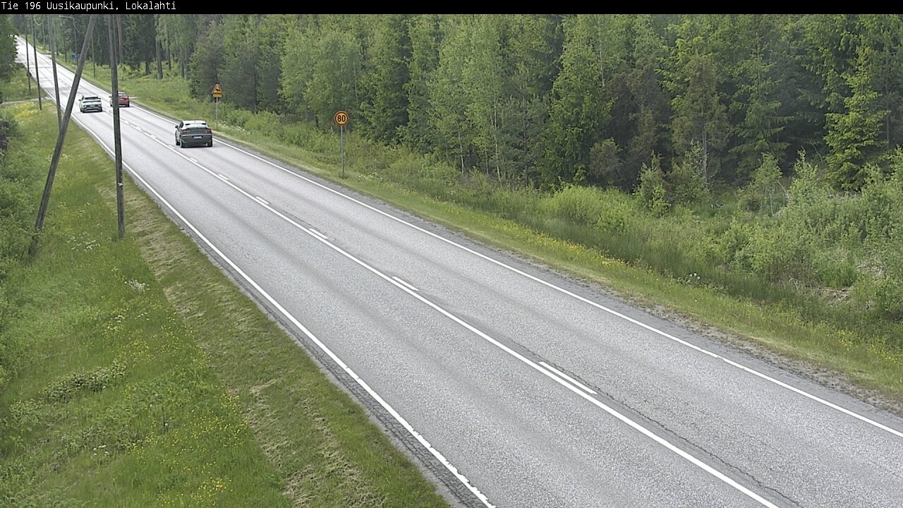 Weather Camera Image Väg 196 Nystad, Lokalax, Uusikaupunki, Varsinais-Suomi