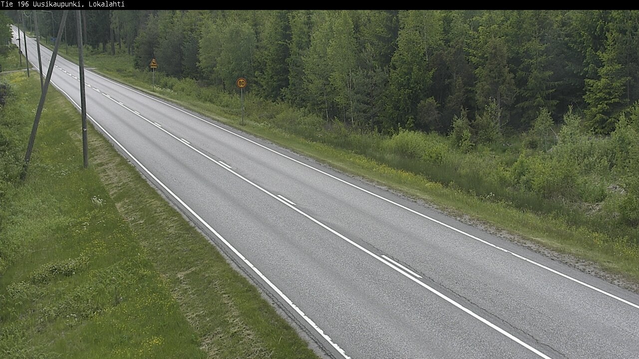Weather Camera Image Road 196 Uusikaupunki, Lokalahti, Uusikaupunki, Varsinais-Suomi