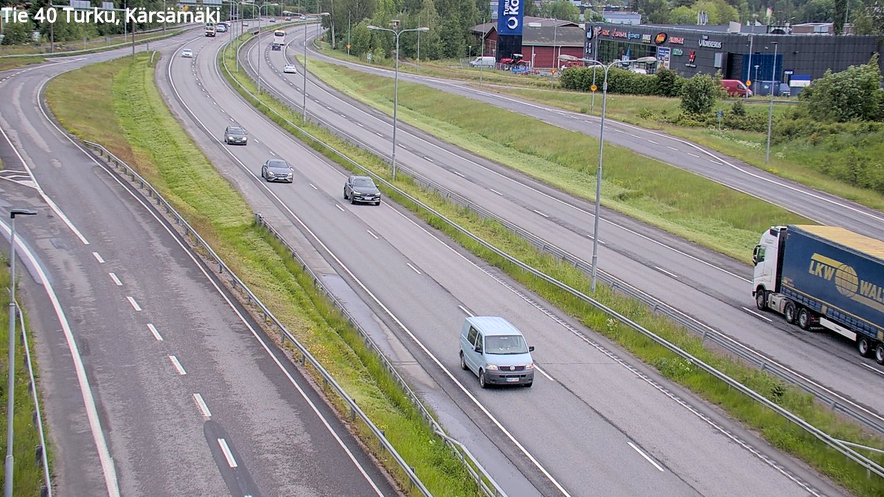 Weather Camera Image Väg 40 Åbo, Kärsämäki, Turku, Varsinais-Suomi