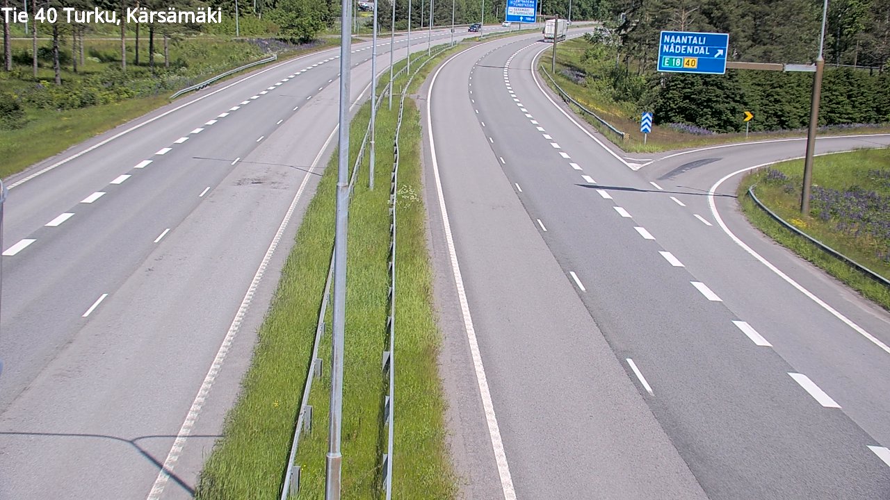 Weather Camera Image Road 40 Turku, Kärsämäki, Turku, Varsinais-Suomi