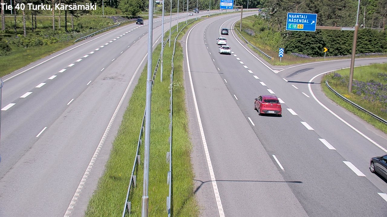 Weather Camera Image Väg 40 Åbo, Kärsämäki, Turku, Varsinais-Suomi