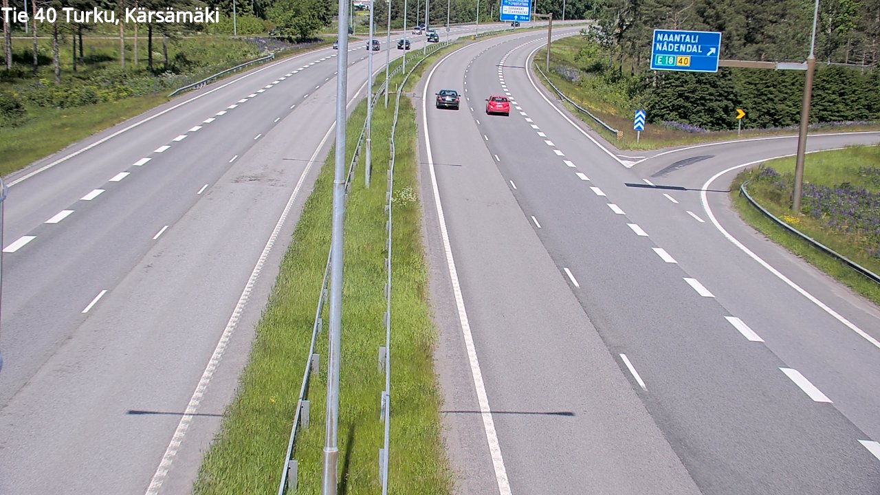 Weather Camera Image Road 40 Turku, Kärsämäki, Turku, Varsinais-Suomi