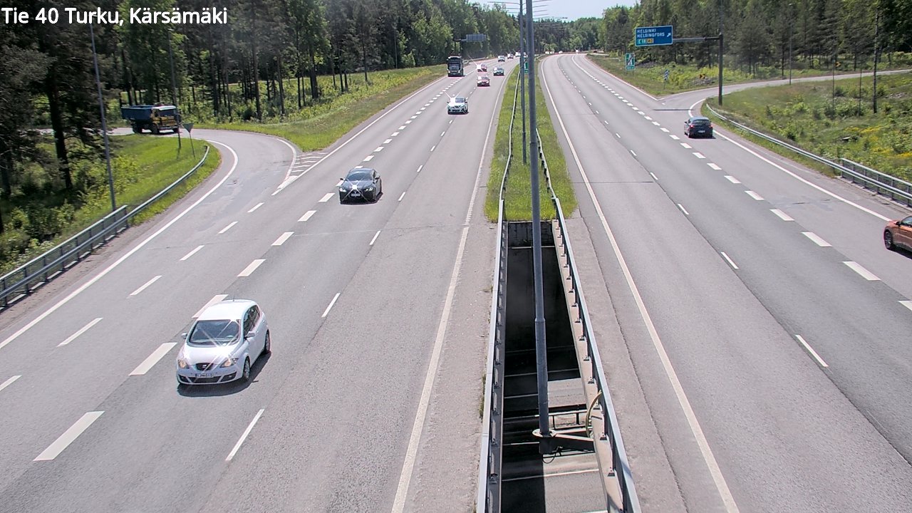 Weather Camera Image Väg 40 Åbo, Kärsämäki, Turku, Varsinais-Suomi