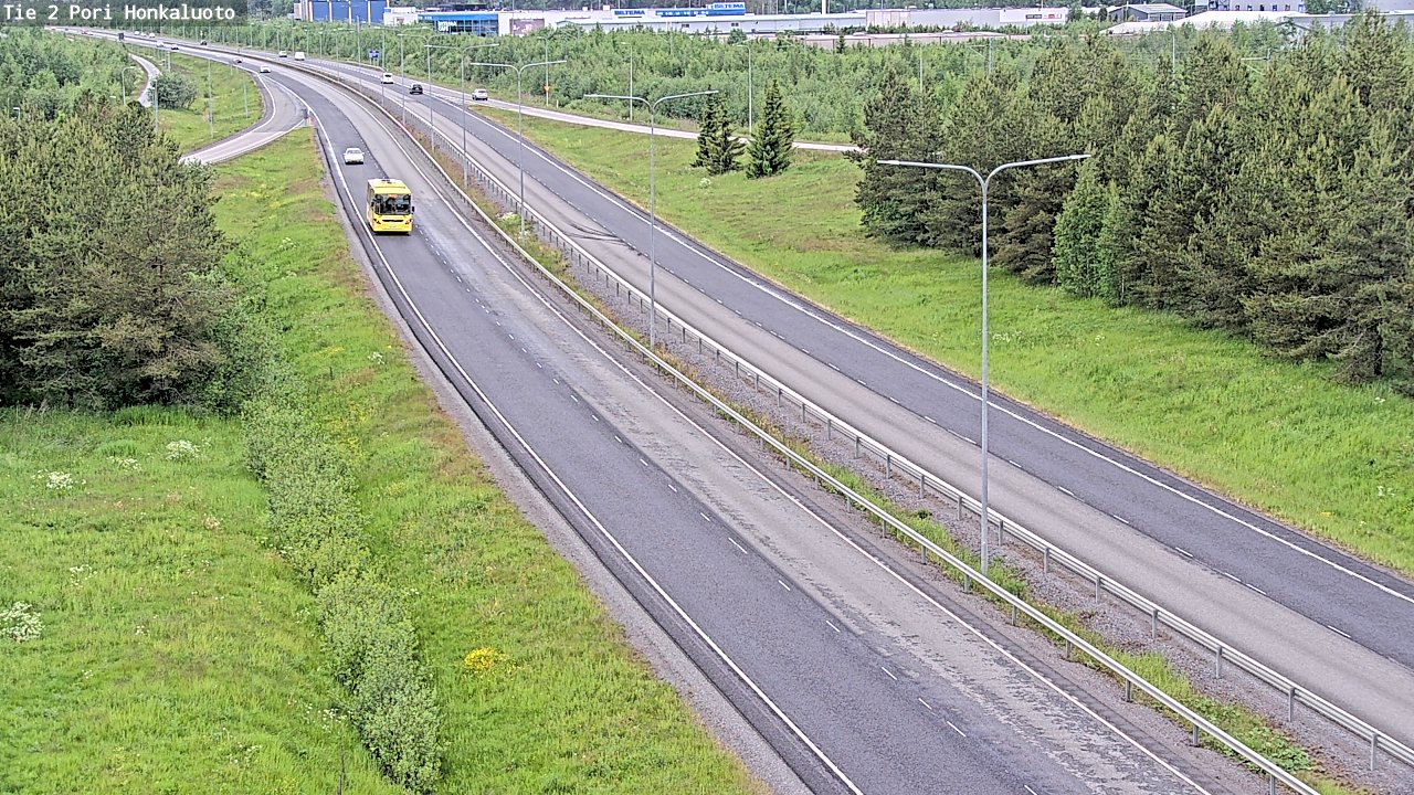 Weather Camera Image Väg 2 Björneborg, Honkaluoto, Pori, Satakunta