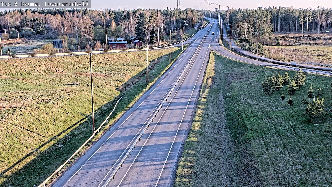 Weather Camera Image Väg 8 Raumo, Luostarinkylä, Rauma, Satakunta
