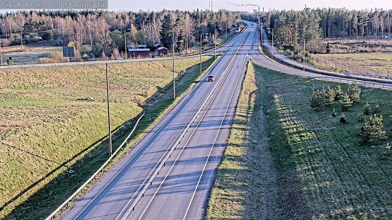 Weather Camera Image Väg 8 Raumo, Luostarinkylä, Rauma, Satakunta