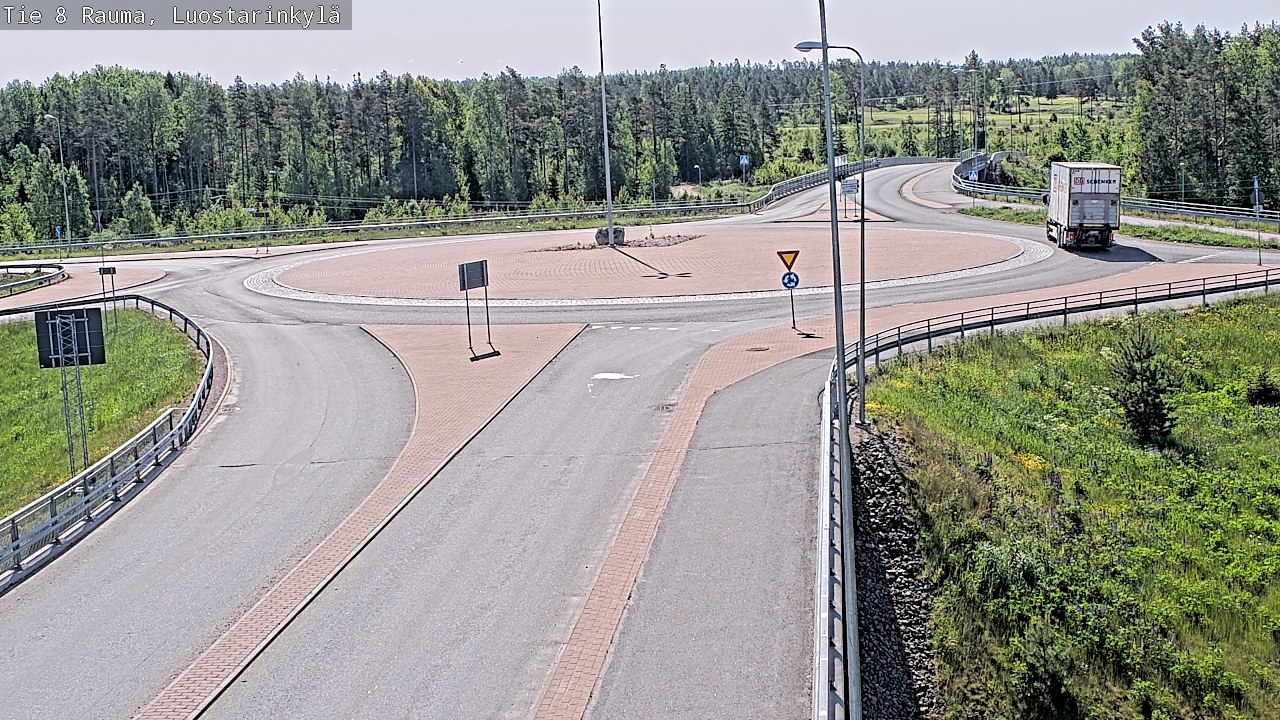 Weather Camera Image Väg 8 Raumo, Luostarinkylä, Rauma, Satakunta