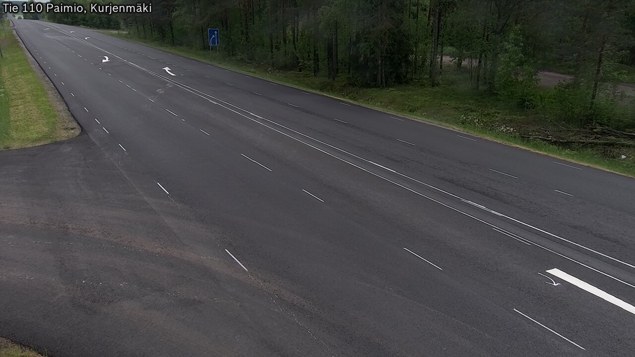 Weather Camera Image Väg 110 Paimio, Kurjenmäki, Paimio, Varsinais-Suomi