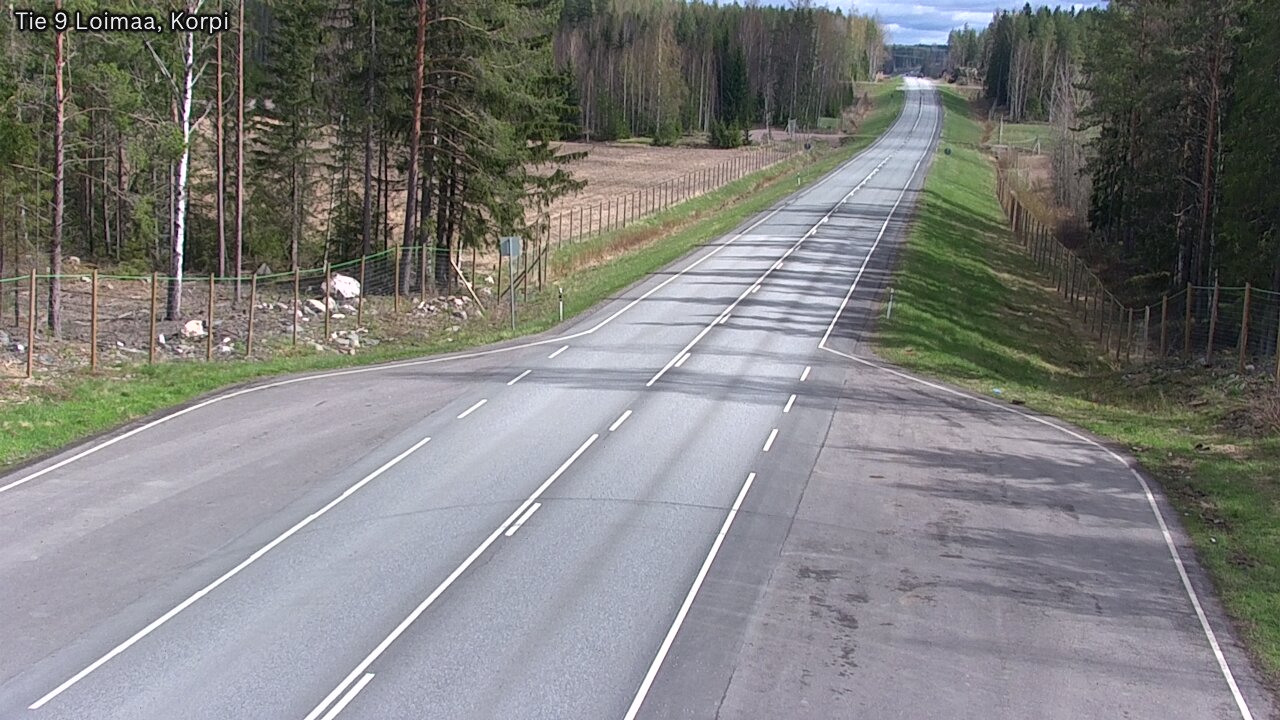 Weather Camera Image Väg 9 Loimaa,Korpi, Loimaa, Varsinais-Suomi