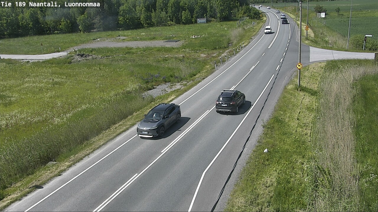 Weather Camera Image Road 189 Naantali, Luonnonmaa, Naantali, Varsinais-Suomi