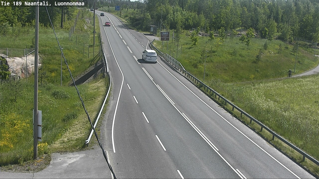 Weather Camera Image Väg 189 Nådendal, Luonnonmaa, Naantali, Varsinais-Suomi
