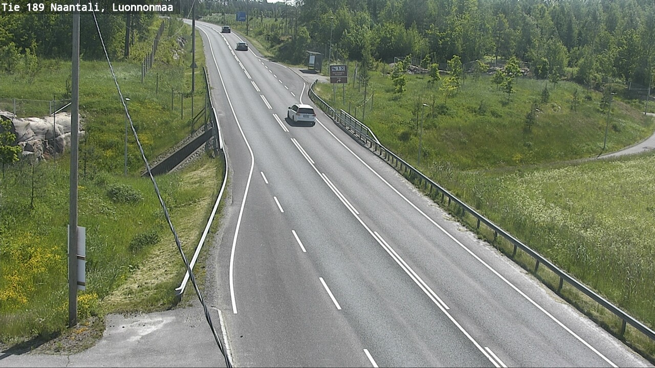 Weather Camera Image Road 189 Naantali, Luonnonmaa, Naantali, Varsinais-Suomi