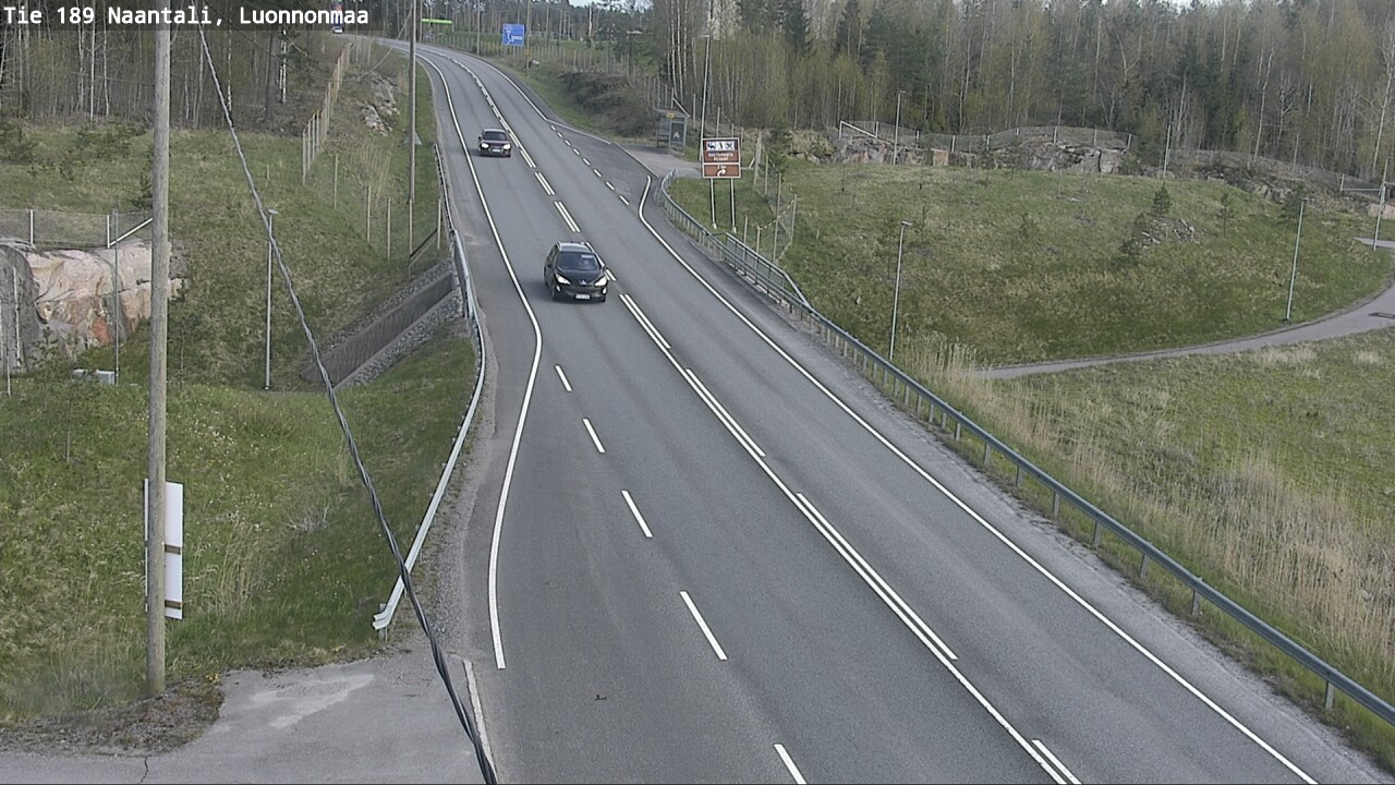 Weather Camera Image Väg 189 Nådendal, Luonnonmaa, Naantali, Varsinais-Suomi