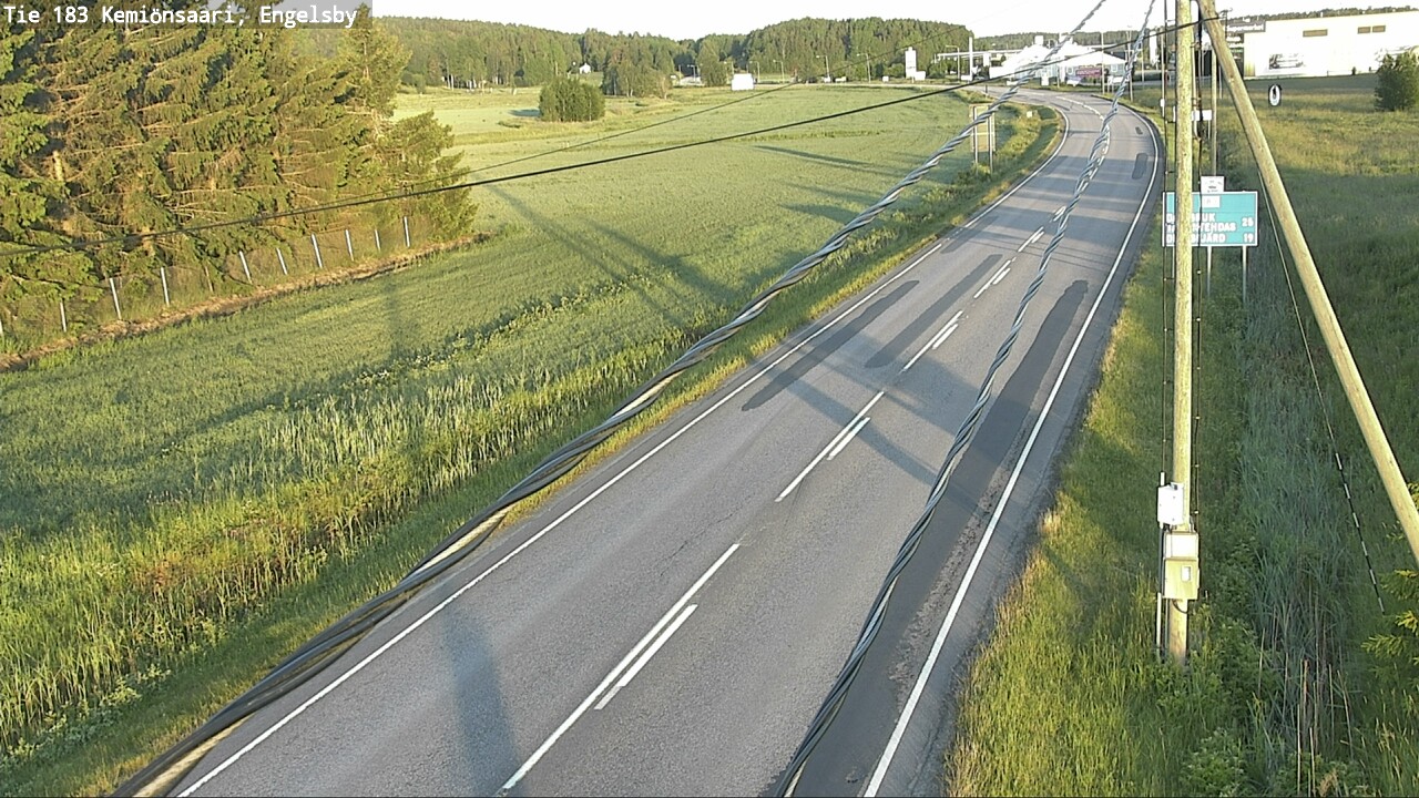 Weather Camera Image Väg 183 Kimito, Engelsby, Kemiönsaari, Varsinais-Suomi