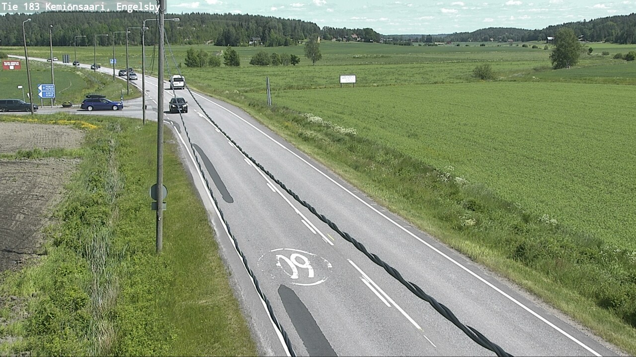 Weather Camera Image Väg 183 Kimito, Engelsby, Kemiönsaari, Varsinais-Suomi