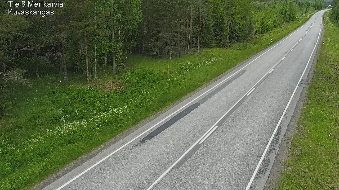 Weather Camera Image Väg 8 Merikarvia, Kuvaskangas, Merikarvia, Satakunta