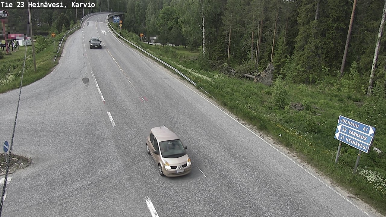 Weather Camera Image Väg 23 Heinävesi, Karvio, Heinävesi, Pohjois-Karjala