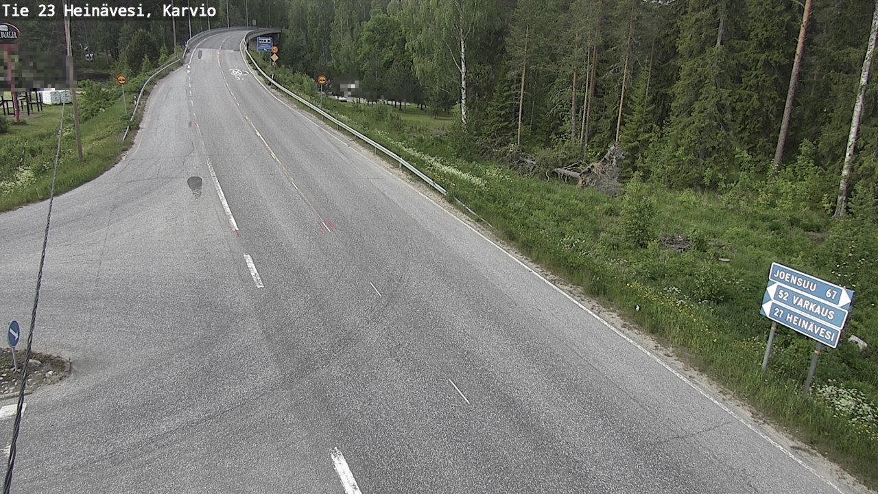 Weather Camera Image Road 23 Heinävesi, Karvio, Heinävesi, Pohjois-Karjala