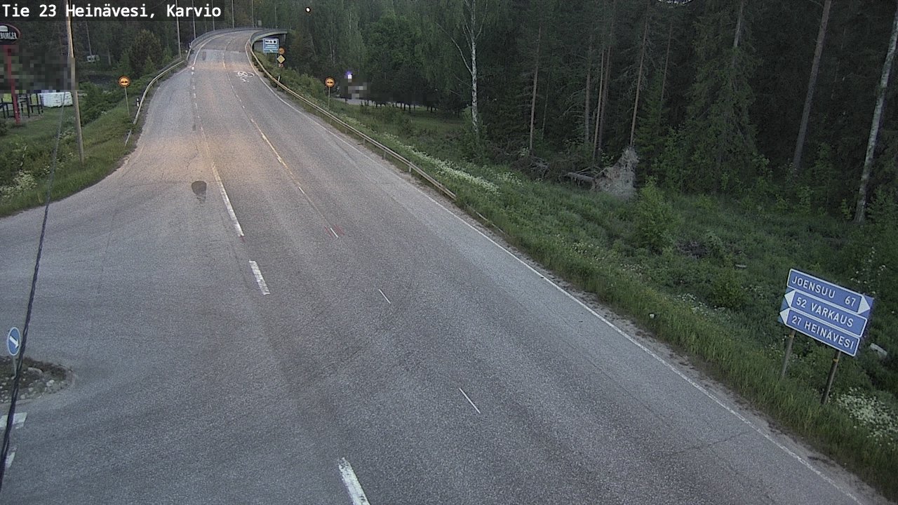 Weather Camera Image Road 23 Heinävesi, Karvio, Heinävesi, Pohjois-Karjala