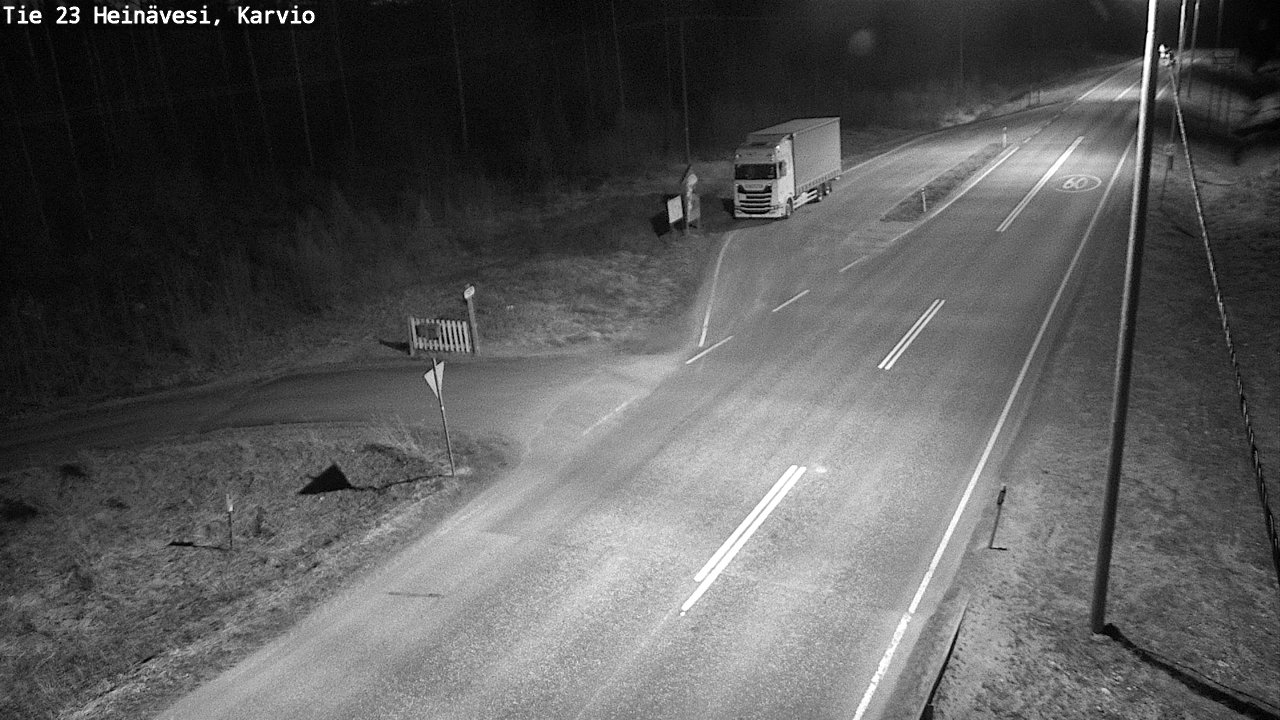 Weather Camera Image Road 23 Heinävesi, Karvio, Heinävesi, Pohjois-Karjala